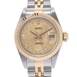 ROLEX Rolex Datejust 10P Diamond 69173G Ladies YG/SS Watch Automatic Wradical Computer Dial A Rank used Ginzo