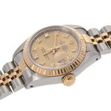 ROLEX Rolex Datejust 10P Diamond 69173G Ladies YG/SS Watch Automatic Champagne Dial A Rank used Ginzo