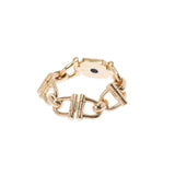 Cartier Cartier Chain Ring One Grain Diamond＃50 9 Ladies K18YG环 /环A等级使用Ginzo