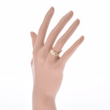 Cartier Cartier Chain Ring One Grain Diamond＃50 9 Ladies K18YG环 /环A等级使用Ginzo