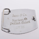 JACOB & CO Jacob & CO Jacob Lucieen Pellat-Finet Belt Buckle Unisex 14kwg/Diamond Belt AB Rank Used Ginzo
