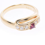 POLA Pola Diamond 0.18ct Ruby 0.11ct 11 Ladies K18YG Ring / Ring A Rank Used Ginzo