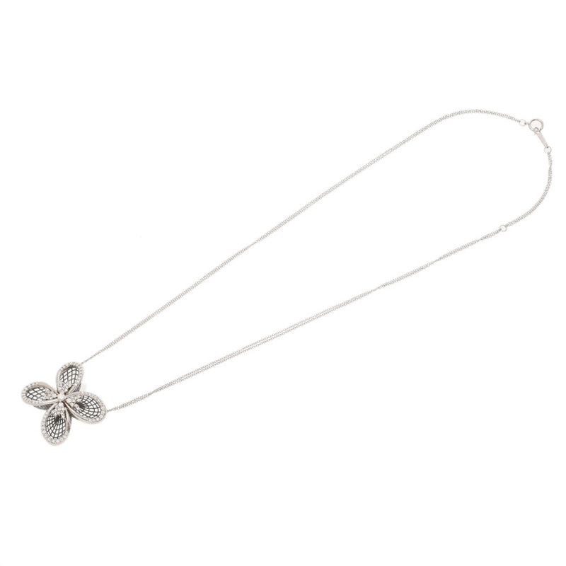 Other Ladies K18WG/Diamond Necklace A Rank used Ginzo