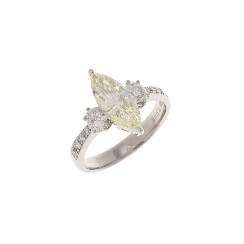 Other diamonds 2.009ct/Vly-Si1 0.50ct No. 12 Ladies PT900 Platinum Ring/Ring A Rank Used Ginzo