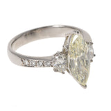 Other diamonds 2.009ct/Vly-Si1 0.50ct No. 12 Ladies PT900 Platinum Ring/Ring A Rank Used Ginzo