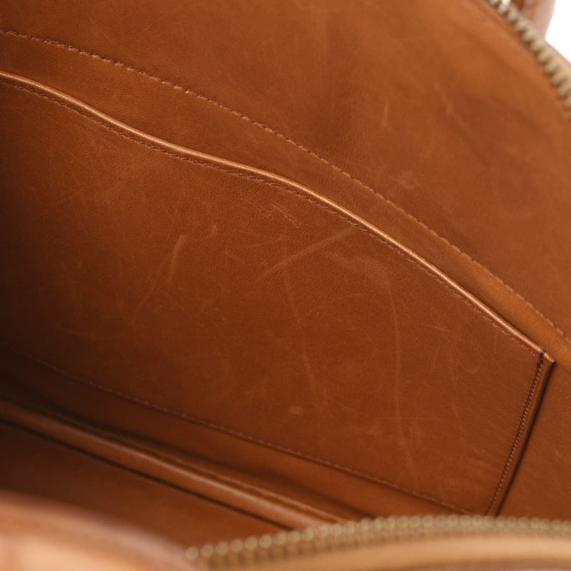 HERMES エルメス ボリード37  チェスナッツ ゴールド金具 □F刻印(2002年頃) レディース  オーストリッチ ハンドバッグ ABランク 中古 銀蔵