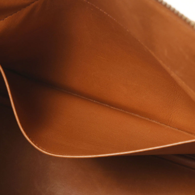 HERMES エルメス ボリード37  チェスナッツ ゴールド金具 □F刻印(2002年頃) レディース  オーストリッチ ハンドバッグ ABランク 中古 銀蔵