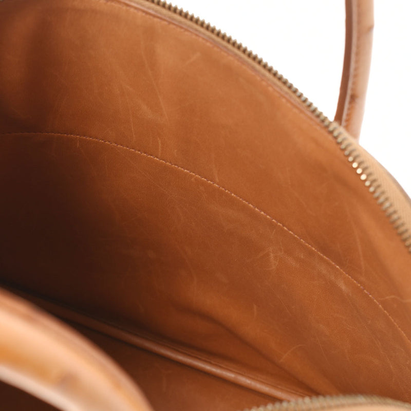 HERMES エルメス ボリード37  チェスナッツ ゴールド金具 □F刻印(2002年頃) レディース  オーストリッチ ハンドバッグ ABランク 中古 銀蔵