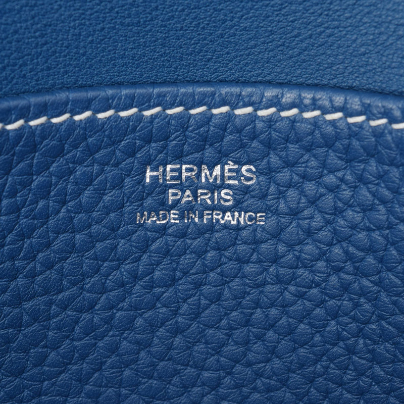 HERMES エルメス アルザン31 3WAYショルダー クラッチ ディープブルー パラジウム金具 D刻印(2019年頃) レディース トリヨンクレマンス ハンドバッグ Aランク 中古 銀蔵