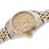 ROLEX Rolex Datejust 10P Diamond 69173G Ladies YG/SS Watch Automatic Champagne Dial A Rank used Ginzo