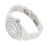CHANEL Chanel J12 42mm GMT H2126 Men's White Ceramic/SS Watch Automatic White Dial A Rank used Ginzo