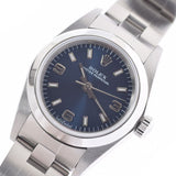 ROLEX Rolex Oyster Purpetual 76080 Ladies SS Watch Automatic Blue Dial A Rank used Ginzo