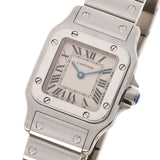 Cartier Cartier Santo Sugarbe SM W20056D6 Ladies SS Watch Automatic Silver Dial A Rank Used Ginzo