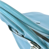 HERMES Hermes Birkin 35 Blue Jean Paladium Bracket □ J engraved (around 2006) Ladies Togo Handbag AB Rank Used Ginzo