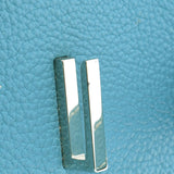 HERMES Hermes Birkin 35 Blue Jean Paladium Bracket □ J engraved (around 2006) Ladies Togo Handbag AB Rank Used Ginzo