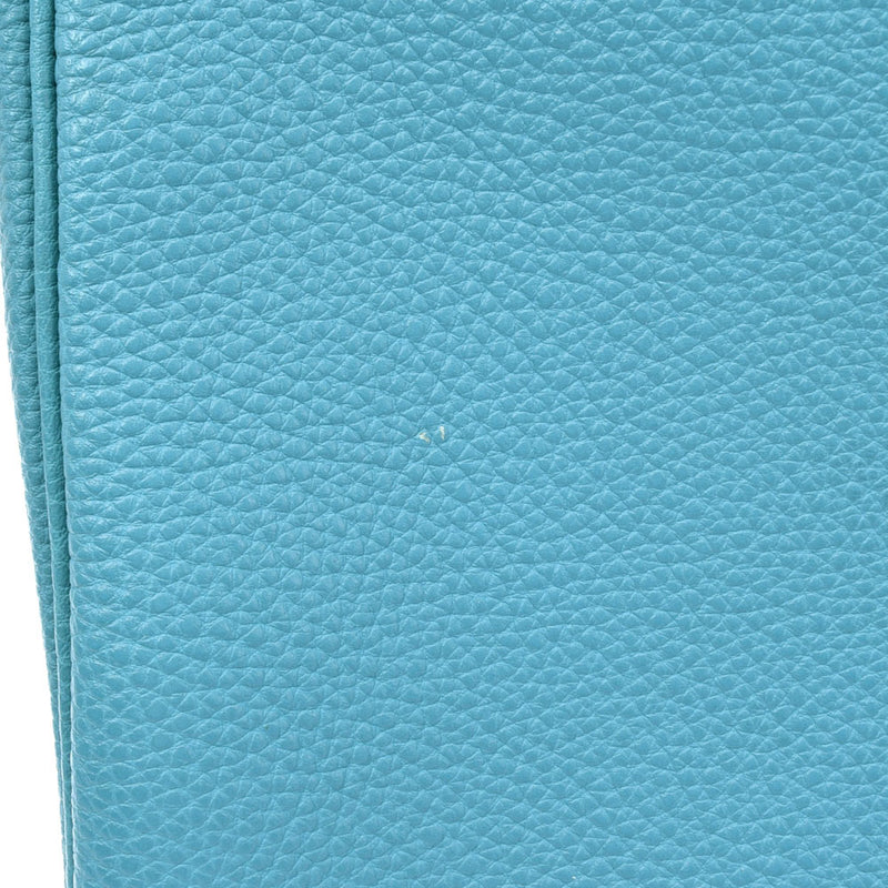 HERMES Hermes Birkin 35 Blue Jean Paladium Bracket □ J engraved (around 2006) Ladies Togo Handbag AB Rank Used Ginzo