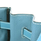 HERMES Hermes Birkin 35 Blue Jean Paladium Bracket □ J engraved (around 2006) Ladies Togo Handbag AB Rank Used Ginzo