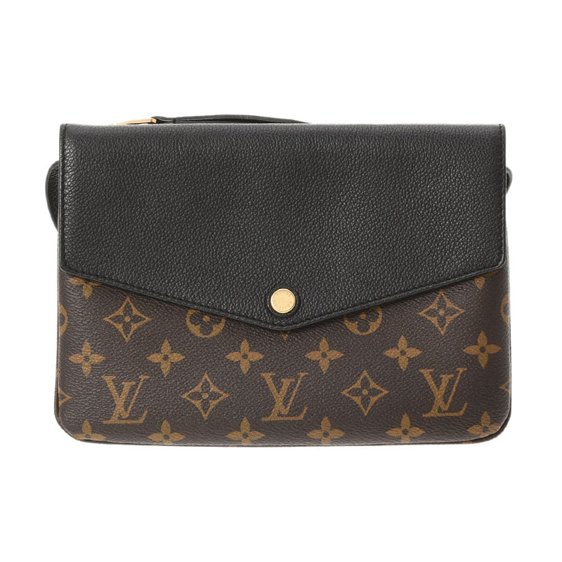 ルイヴィトントワイス 14145 黒 レディース モノグラムキャンバス ショルダーバッグ M50185 LOUIS VUITTON 中古 –  銀蔵オンライン