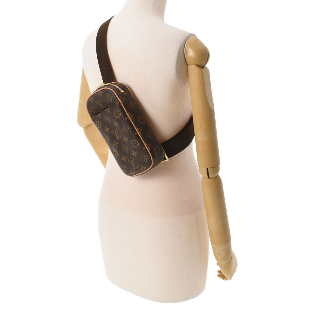 【美品】ルイヴィトン モノグラム ポシェットガンジュ M51870 CA0015 ルイ・ヴィトン LOUIS VUITTON ポシェット・ガンジュ M51870 ブラウン