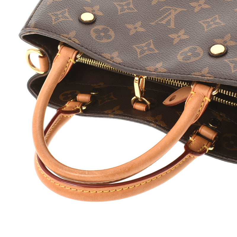 LOUIS VUITTON Louis Vuitton Monogram Montenyu BB Brown M41055 Ladies Monogram Canvas 2WAY Bag AB Rank Used Ginzo