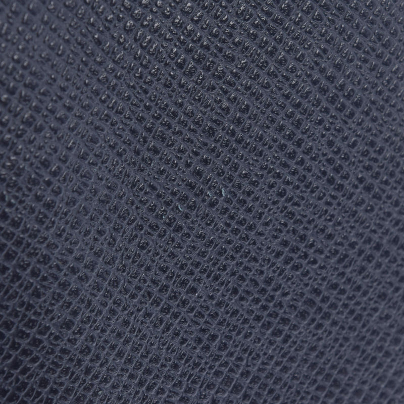 LOUIS VUITTON Louis Vuitton Taiga Portofoyille Plaza Blue Marine M30520 Unisex Tiga Leather Bi -fold Wallet B Rank Used Ginzo