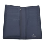 LOUIS VUITTON Louis Vuitton Taiga Portofoyille Plaza Blue Marine M30520 Unisex Tiga Leather Bi -fold Wallet B Rank Used Ginzo