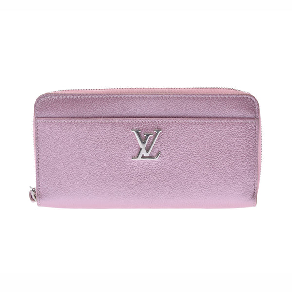 LOUIS VUITTON Louis Vuitton Zippy Rock Me Crystal Rose M69812 Ladies Leather Long Wallet A Rank Used Ginzo