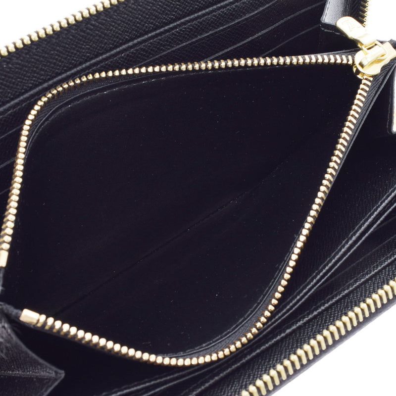 路易威登（Louis Vuitton）路易·威登（Louis Vuitton）会标游戏上的Zippy Wallet White M57491女士会标帆布钱包，二手Ginzo