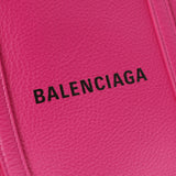 Balenciaga Balenciaga每天粉红色551815男女Calf手提袋AB级使用Ginzo