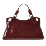 Cartier Cartier Martier Bordeaux Ladies Enamel Handbag A Rank used Ginzo