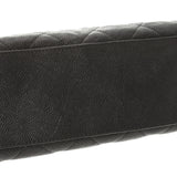 CHANEL シャネル マトラッセ チェーンバッグ 黒 シルバー金具 レディース  ソフトキャビア セミショルダーバッグ ABランク 中古 銀蔵