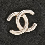 CHANEL シャネル マトラッセ チェーンバッグ 黒 シルバー金具 レディース  ソフトキャビア セミショルダーバッグ ABランク 中古 銀蔵