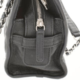 CHANEL シャネル マトラッセ チェーンバッグ 黒 シルバー金具 レディース  ソフトキャビア セミショルダーバッグ ABランク 中古 銀蔵