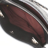 CHANEL シャネル マトラッセ チェーンバッグ 黒 シルバー金具 レディース  ソフトキャビア セミショルダーバッグ ABランク 中古 銀蔵