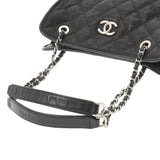 CHANEL シャネル マトラッセ チェーンバッグ 黒 シルバー金具 レディース  ソフトキャビア セミショルダーバッグ ABランク 中古 銀蔵