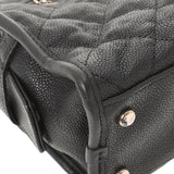 CHANEL シャネル マトラッセ チェーンバッグ 黒 シルバー金具 レディース  ソフトキャビア セミショルダーバッグ ABランク 中古 銀蔵