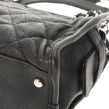 CHANEL シャネル マトラッセ チェーンバッグ 黒 シルバー金具 レディース  ソフトキャビア セミショルダーバッグ ABランク 中古 銀蔵