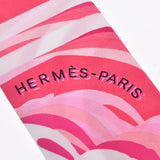 HERMES エルメス ツイリー  BRIDES DE GALA/式典用馬勒 ピンク レディース シルク100％ スカーフ Aランク 中古 銀蔵