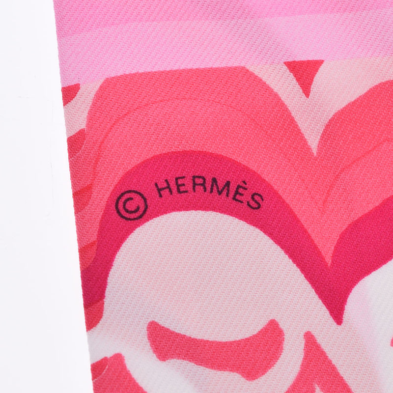 HERMES Hermes Twilly BRIDES DE GALA/Formation Bavern Pink Ladies Silk 100 % Scarf A Rank Used Ginzo