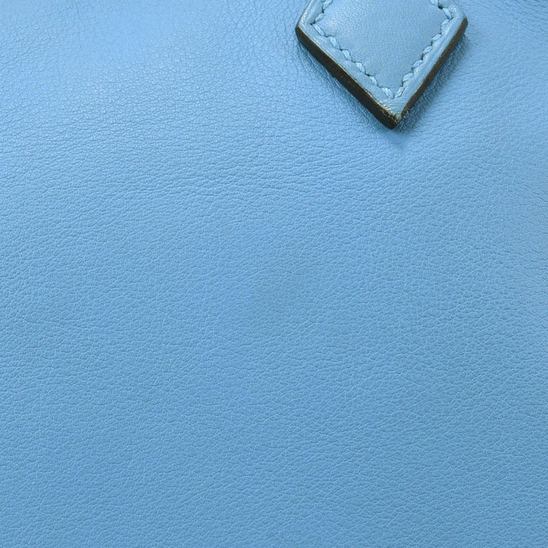 HERMES エルメス ミニプリュム ブルーパラダイス □R刻印(2014年頃)  レディース スイフト ハンドバッグ Aランク 中古 銀蔵