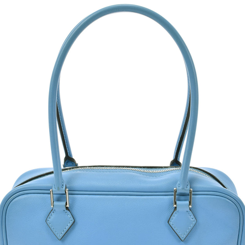 HERMES Hermes Mini Prum Blue Paradise □ R engraved (around 2014) Ladies Swift Handbag A Rank Used Ginzo