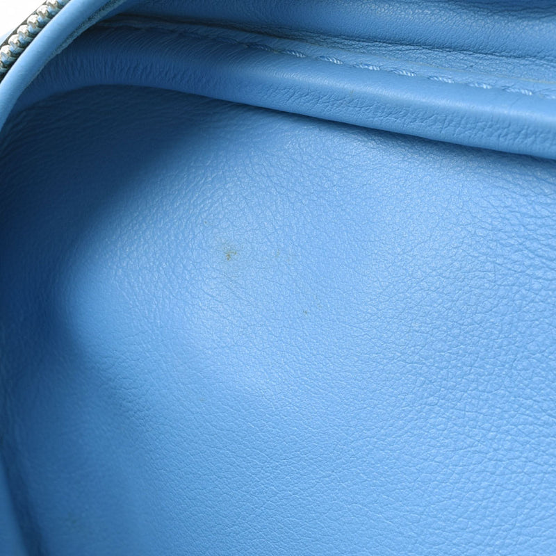 HERMES エルメス ミニプリュム ブルーパラダイス □R刻印(2014年頃)  レディース スイフト ハンドバッグ Aランク 中古 銀蔵