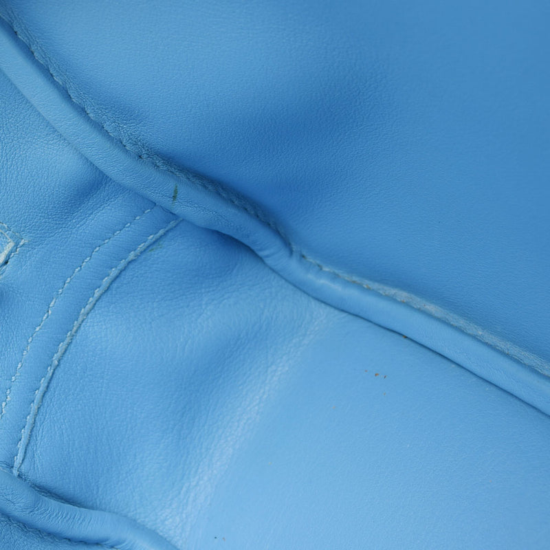 HERMES エルメス ミニプリュム ブルーパラダイス □R刻印(2014年頃)  レディース スイフト ハンドバッグ Aランク 中古 銀蔵