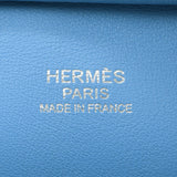 HERMES エルメス ミニプリュム ブルーパラダイス □R刻印(2014年頃)  レディース スイフト ハンドバッグ Aランク 中古 銀蔵