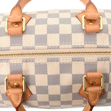 LOUIS VUITTON Louis Vuitton Dami Azur Speedy 25 White M41371 Ladies Dami Air Zulu Canvas Handbag AB Rank Used Ginzo