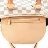 LOUIS VUITTON Louis Vuitton Dami Azur Speedy 25 White M41371 Ladies Dami Air Zulu Canvas Handbag AB Rank Used Ginzo