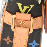 LOUIS VUITTON ルイヴィトン マルチカラー ソローニュ 黒 M92639 レディース モノグラムマルチカラー レザー ショルダーバッグ ABランク 中古 銀蔵