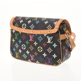 LOUIS VUITTON ルイヴィトン マルチカラー ソローニュ 黒 M92639 レディース モノグラムマルチカラー レザー ショルダーバッグ ABランク 中古 銀蔵