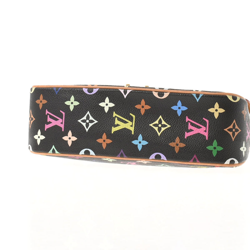 LOUIS VUITTON Louis Vuitton Multi -Color Solone Black M92639 Ladies Monogram Multicolor Leather Shoulder Bag AB Rank Used Ginzo