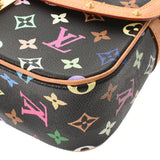 LOUIS VUITTON Louis Vuitton Multi -Color Solone Black M92639 Ladies Monogram Multicolor Leather Shoulder Bag AB Rank Used Ginzo